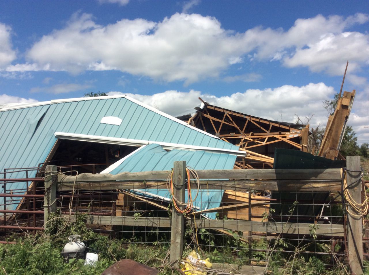 Tornado damage